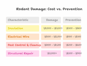 Table Rodent Damage vs Prevention Cost visual selection